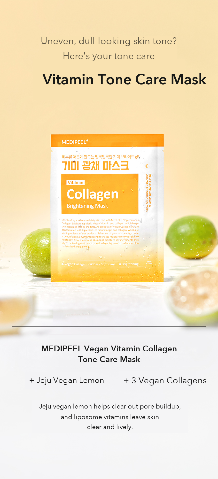 MEDIPEEL Vegan Vitamin Collagen Tone Care Mask detail 1