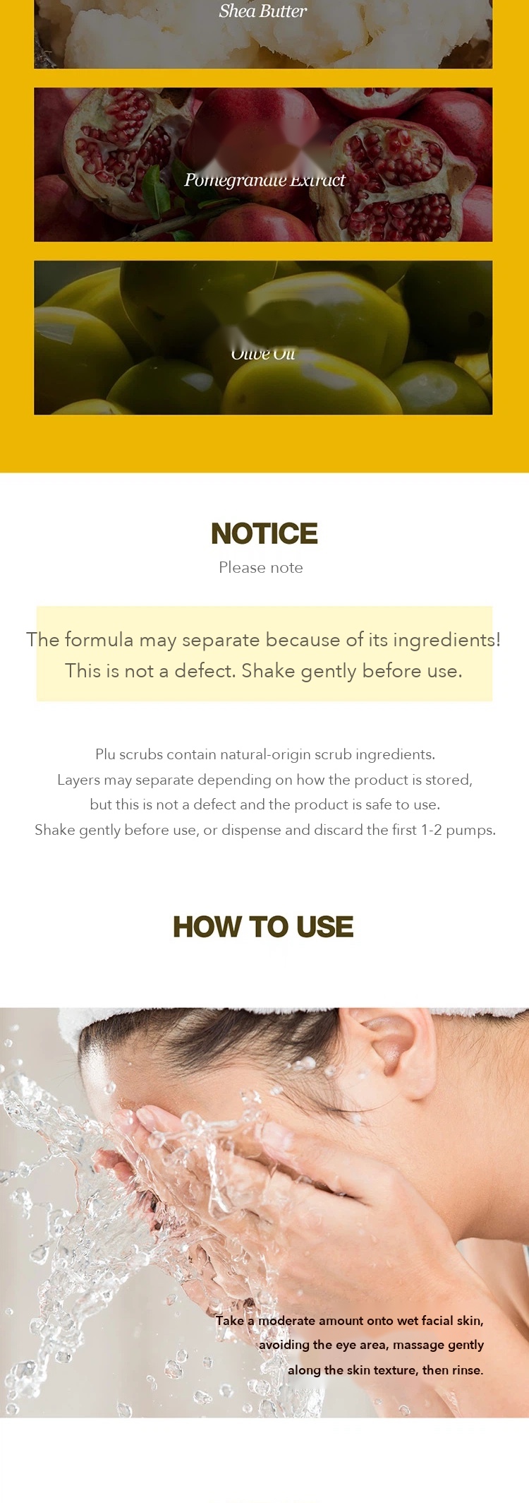PLU365 Facial Scrub Honey Lemon detail 4