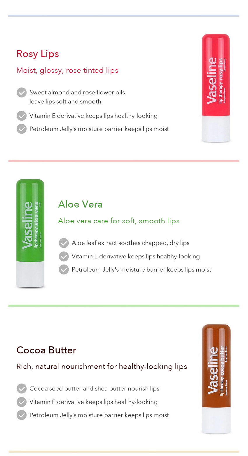 Vaseline Lip Therapy Aloe Vera detail 3