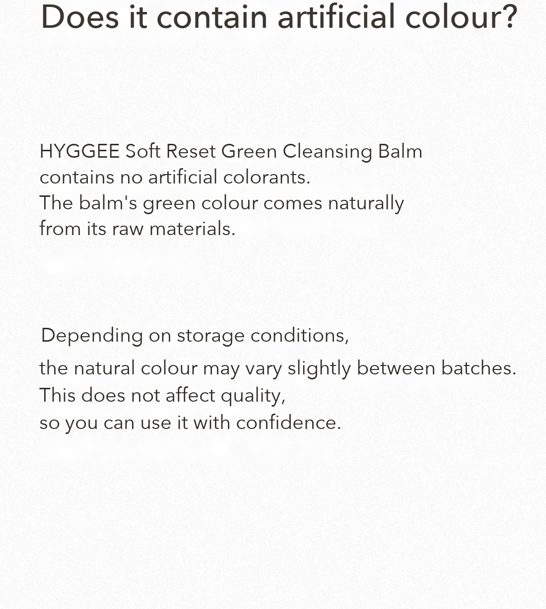 HYGGEE Soft Reset Green Cleansing Balm detail 19
