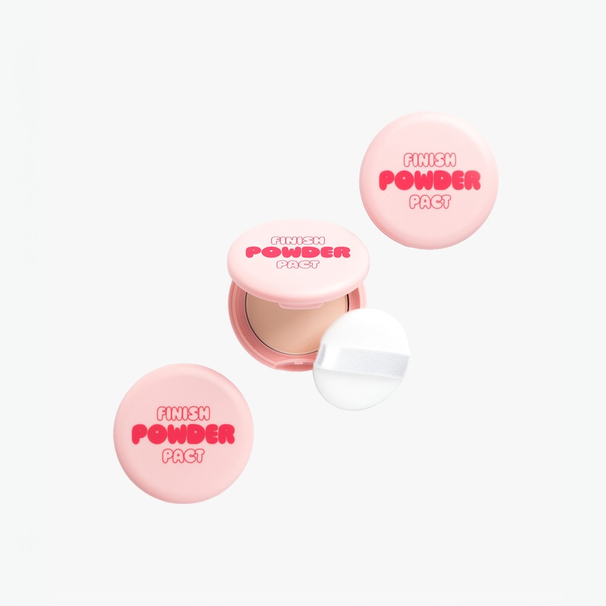 Mifactory Oil-Out Finish Powder Pact Pink Beige 5g