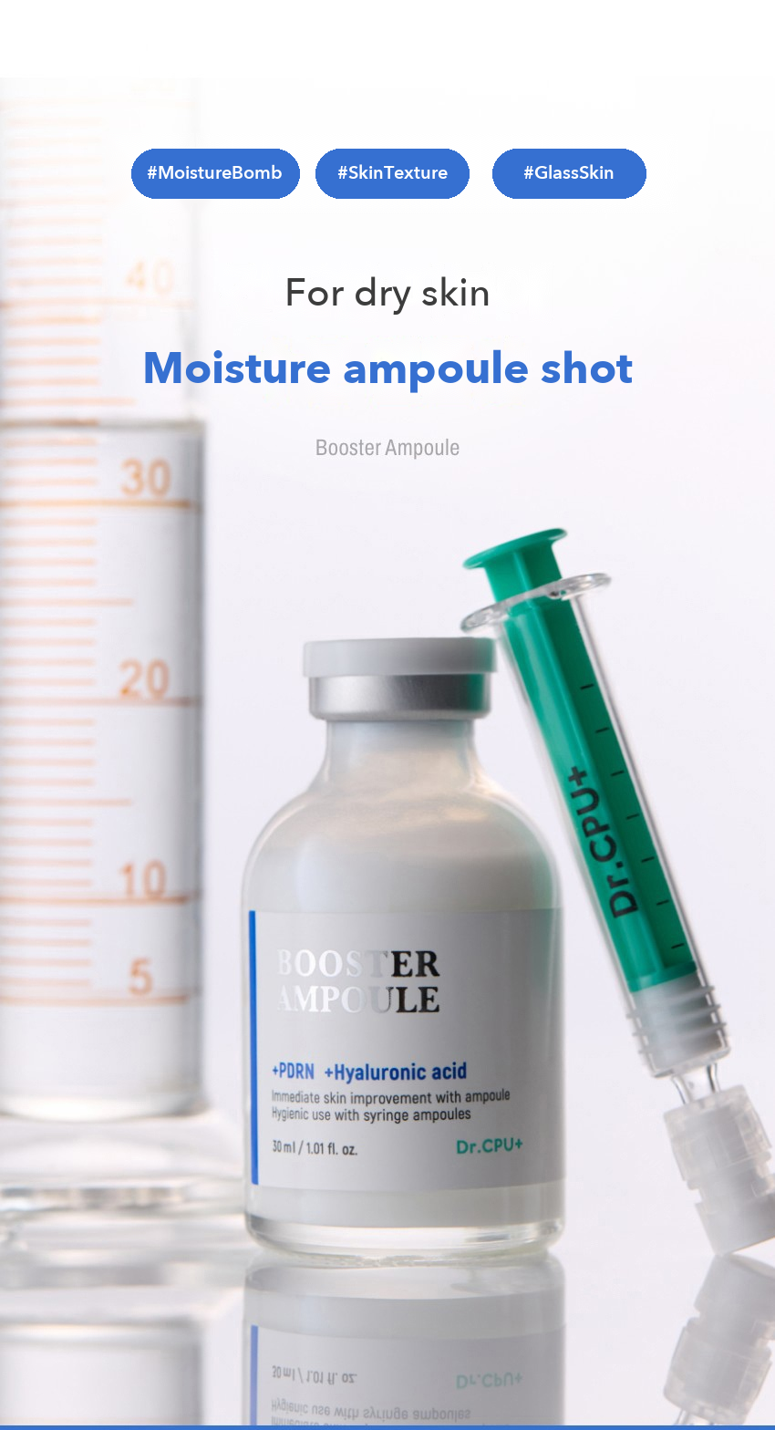 Dr.CPU+ Moisture Hydro Booster Ampoule detail 01