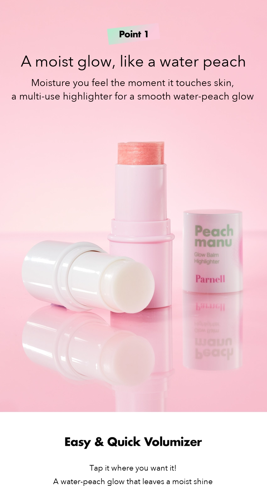PARNELL Peachmanu Glow Balm Highlighter detail 03
