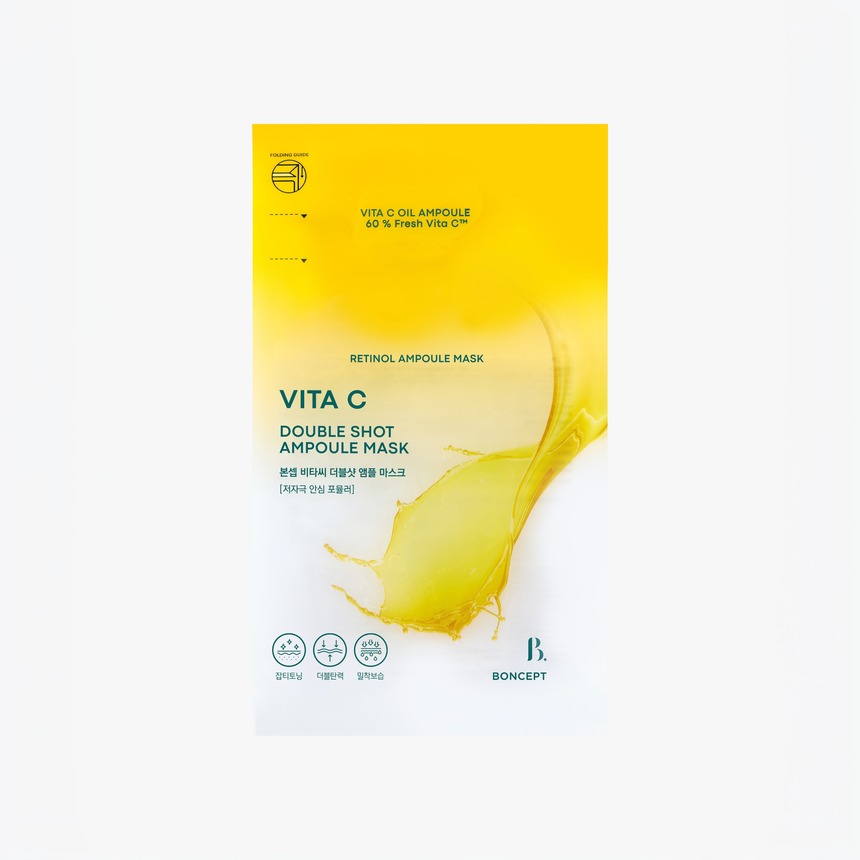 BONCEPT Vita C Double Shot Ampoule Mask 34.5g (1 Sheet)