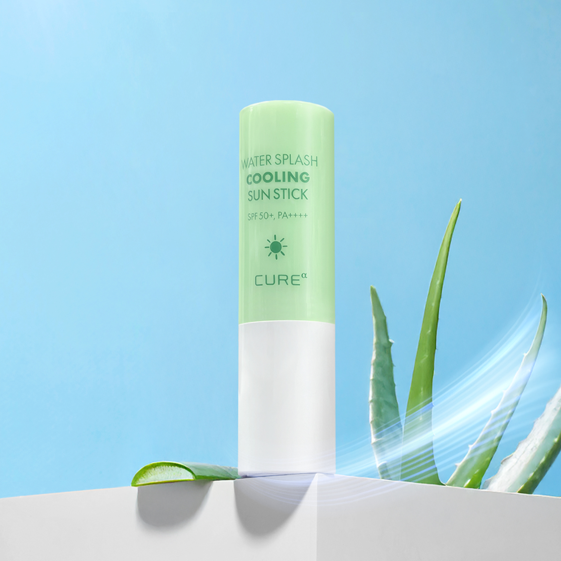 Kim Jeong Moon Aloe Cure Alpha Water Splash Cooling Sun Stick 11g