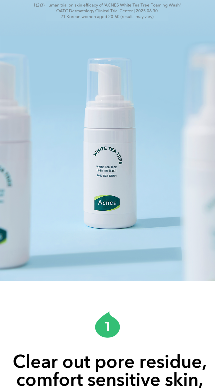 ACNES White Tea Tree Foaming Wash 100ml detail 04