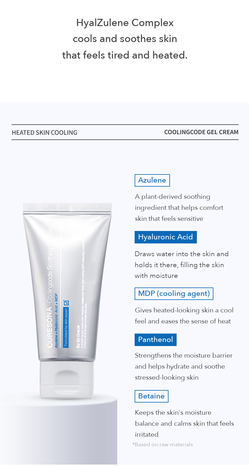 Dr.Oracle Curesona Coolingcode Soothing Gel Cream 50ml detail 06