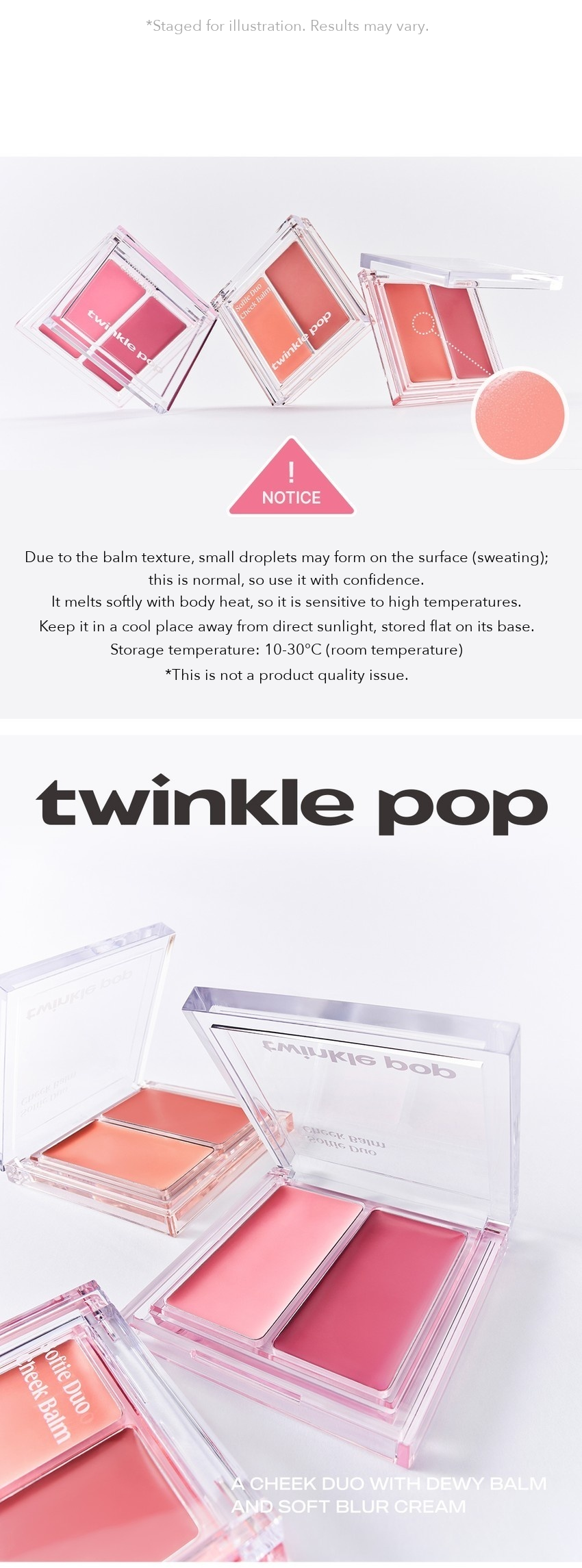 TWINKLE POP Softie Duo Cheek Balm by CLIO detail 08