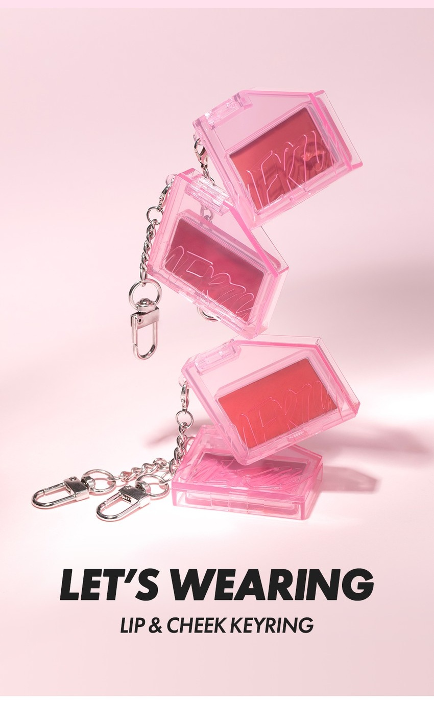 MERZY Let's Wearing Lip & Cheek Keyring detail 15