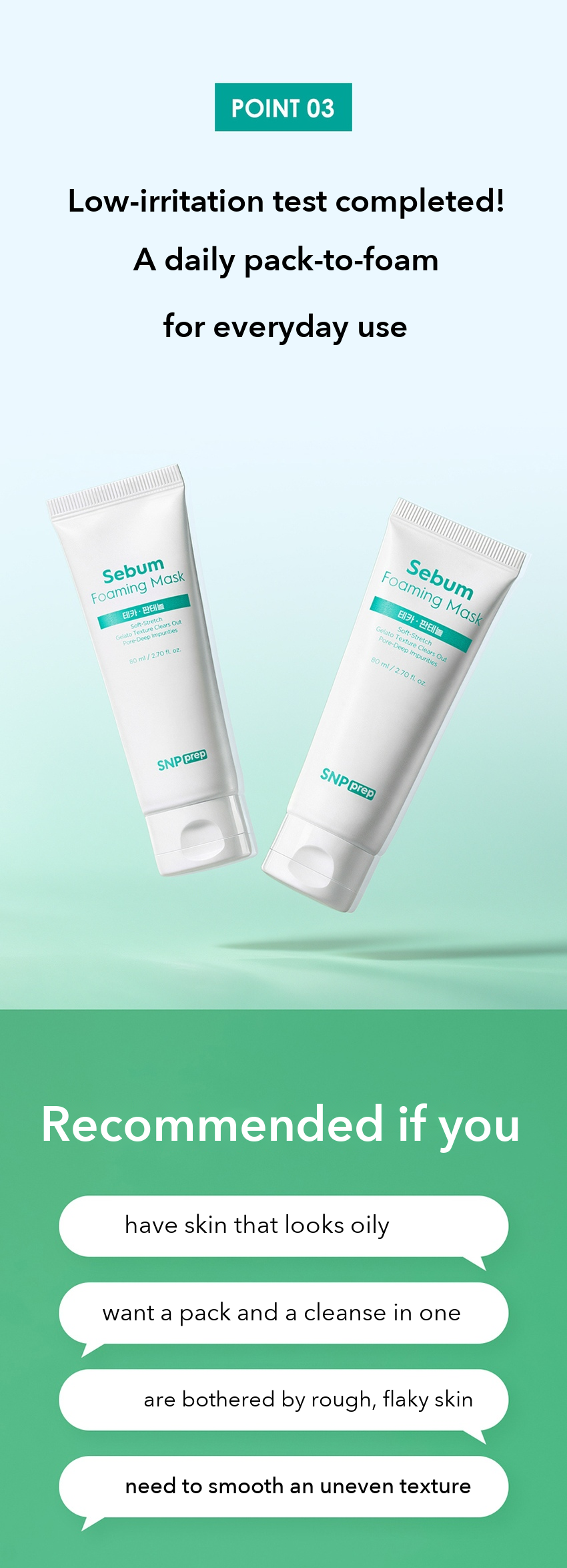 SNP Prep Sebum Foaming Mask detail 09