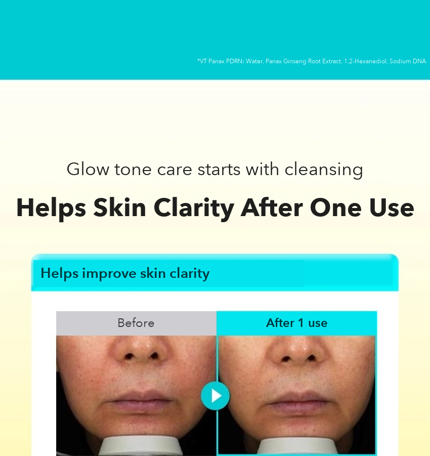 VT PDRN Tone On Gel Cleanser detail 02