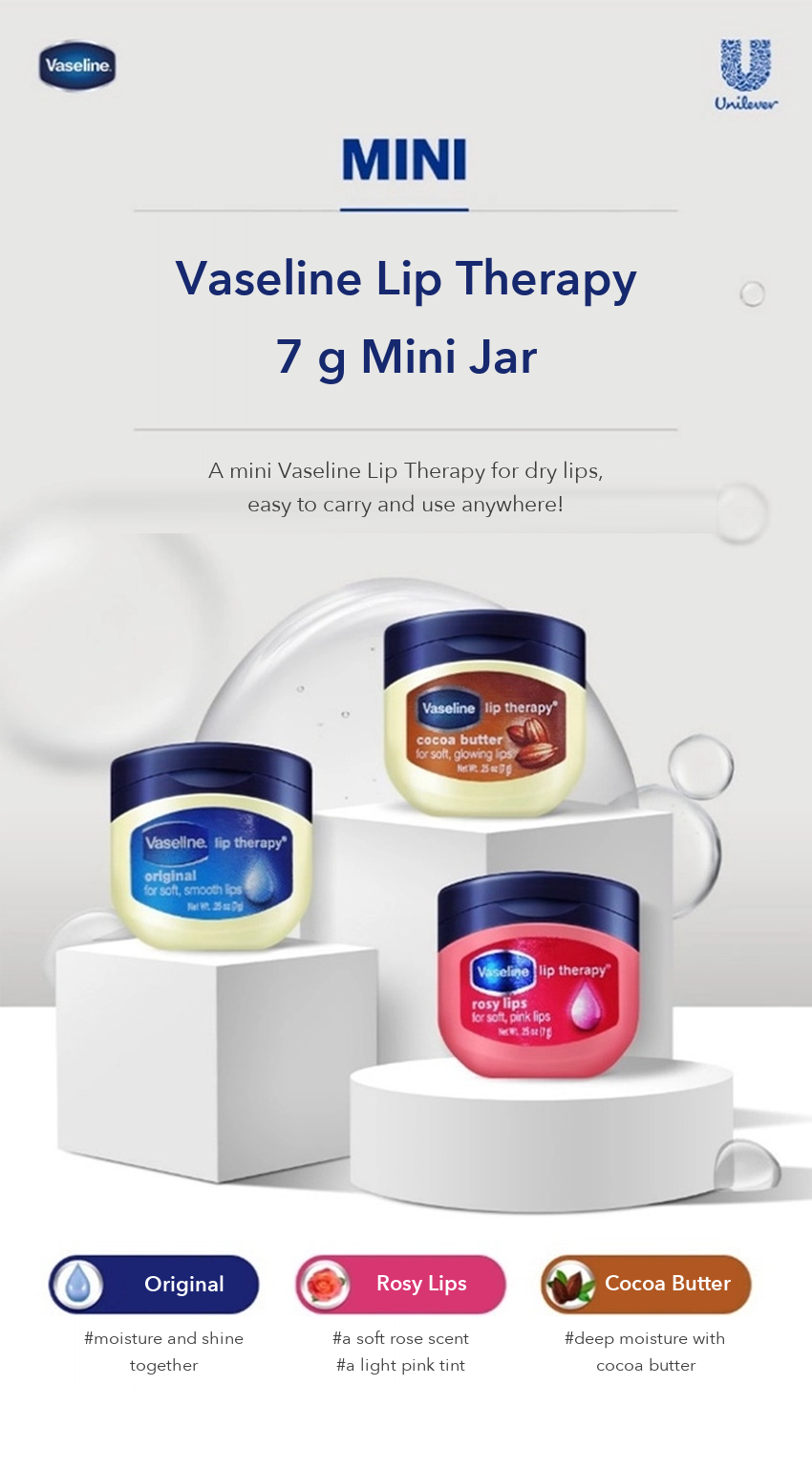 Vaseline Lip Therapy Cocoa Butter 7g detail 2