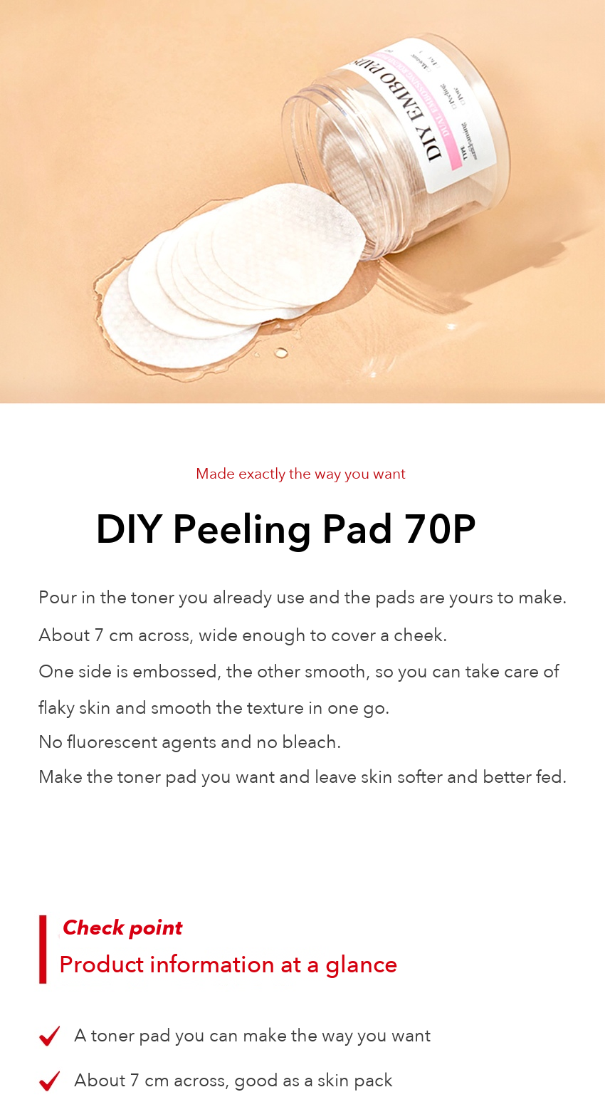 COACOS DIY Peeling Pad detail 1