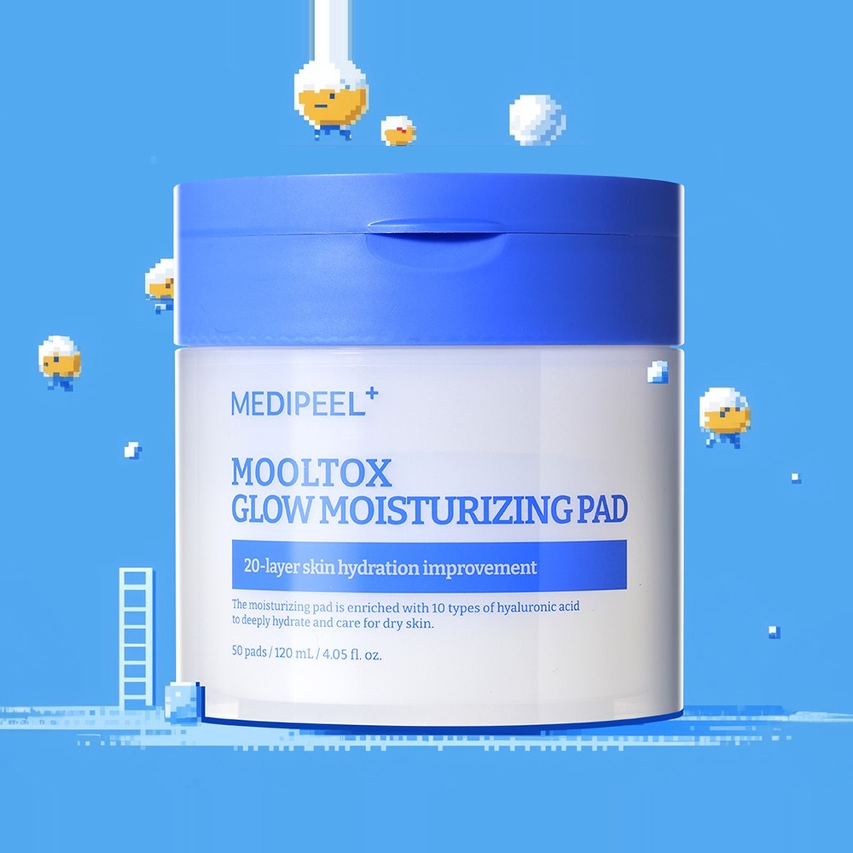 MEDIPEEL Mooltox Glow Moisturizing Pad 2.0 (50 Pads)