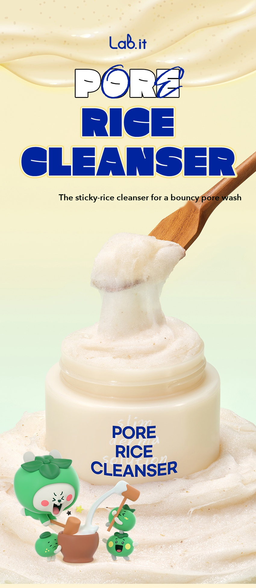 Lab.it Pore Chaltteok Cleanser detail 1