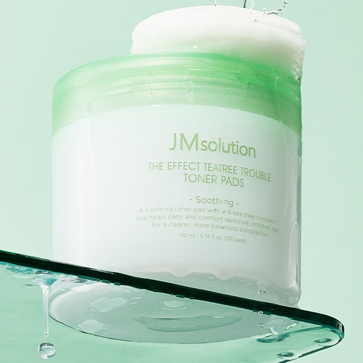 JMsolution The Effect Tea Tree Blemish Care Toner Pad 170ml 100 Pads