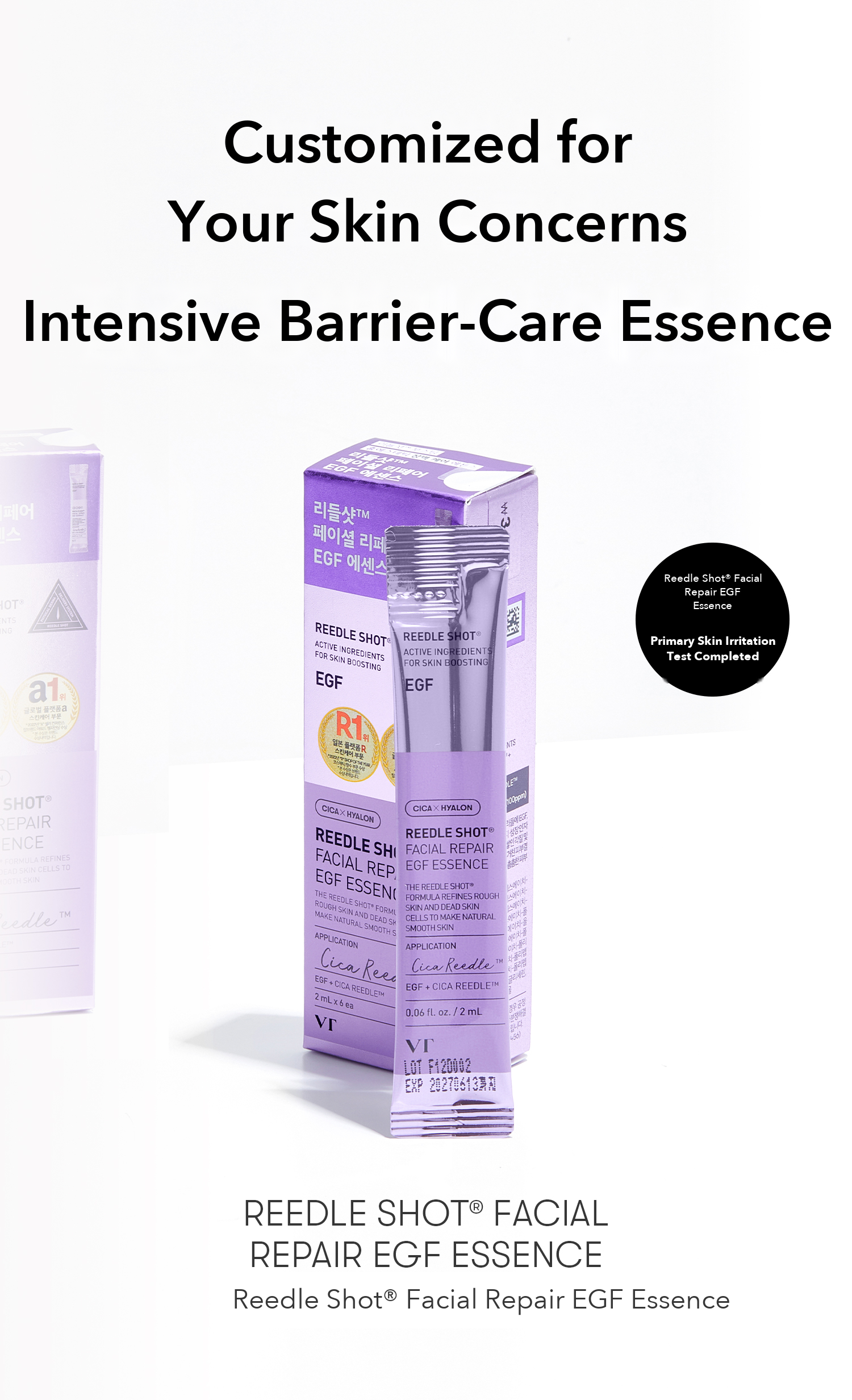 VT Reedle Shot Facial Repair EGF Essence 2ml x 6 detail 01