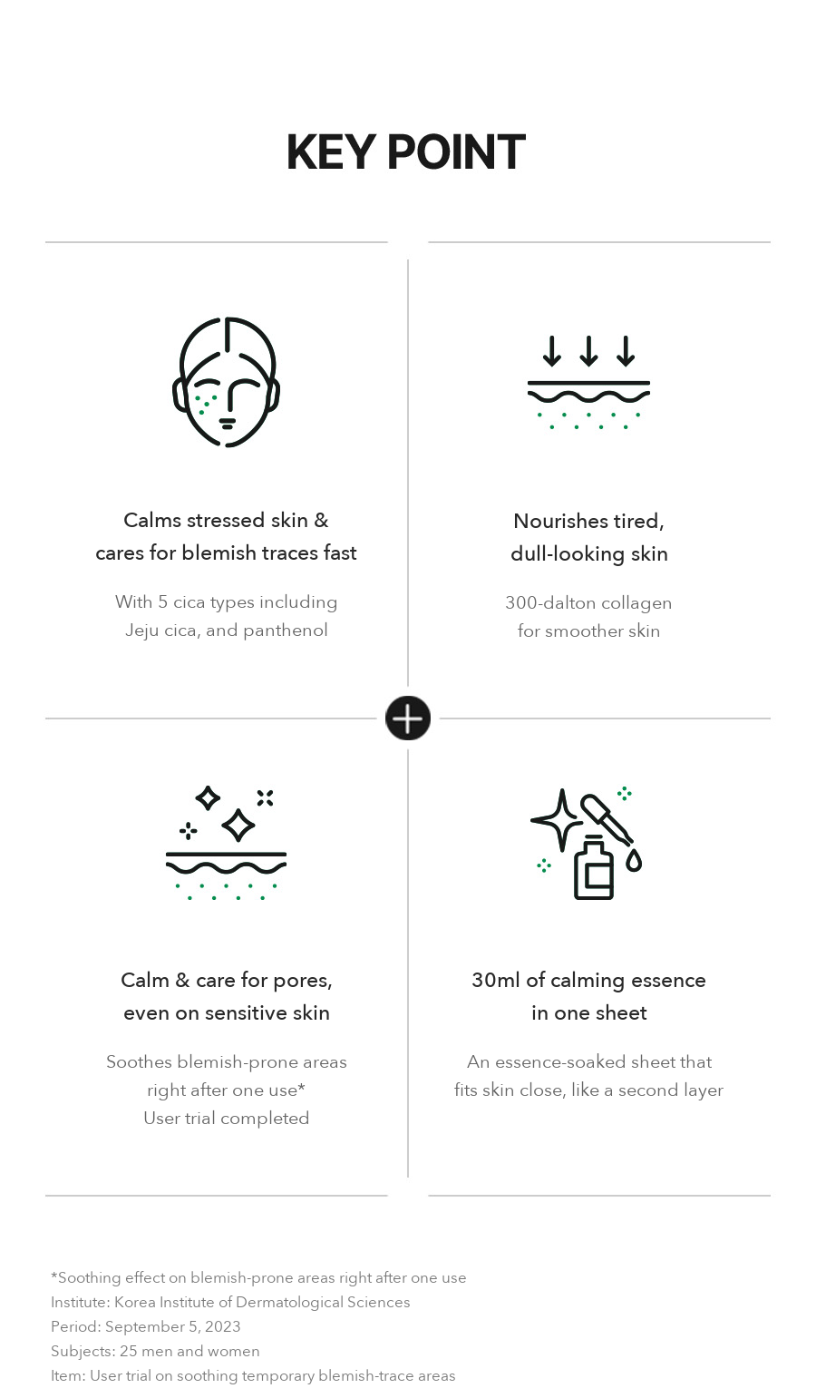 MEDIPEEL Green Cica Collagen Calming Mask detail 2
