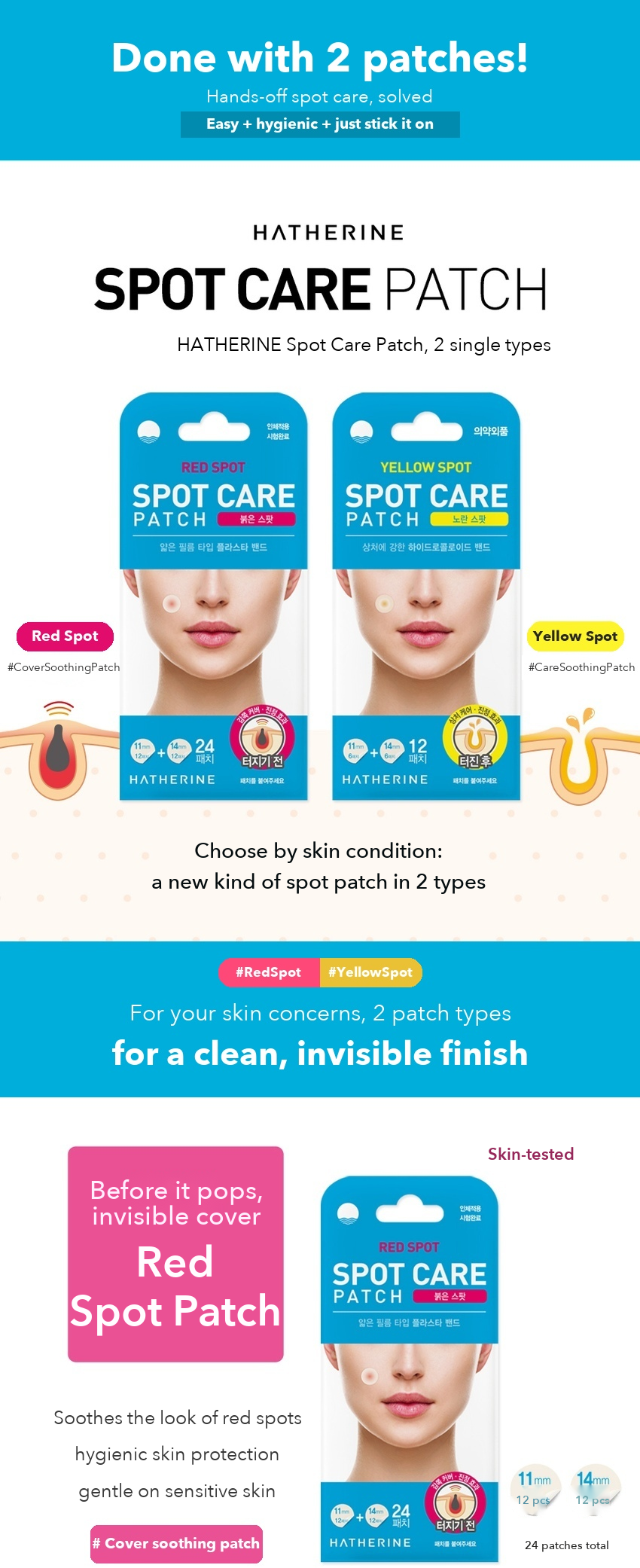 HATHERINE Spot Care Patch Red Spot detail 1