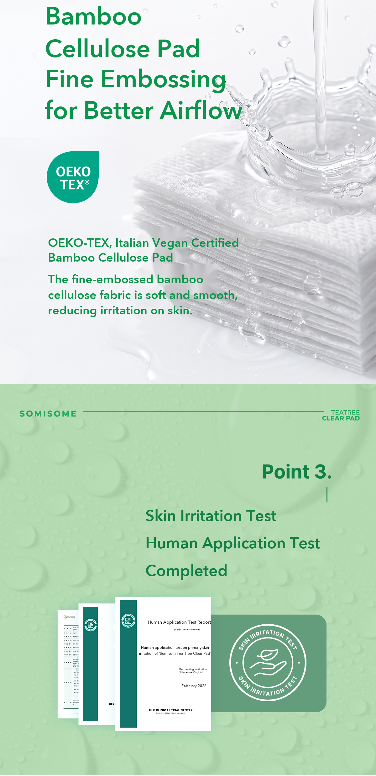 Somisome Tea Tree Clear Square Pad detail 5