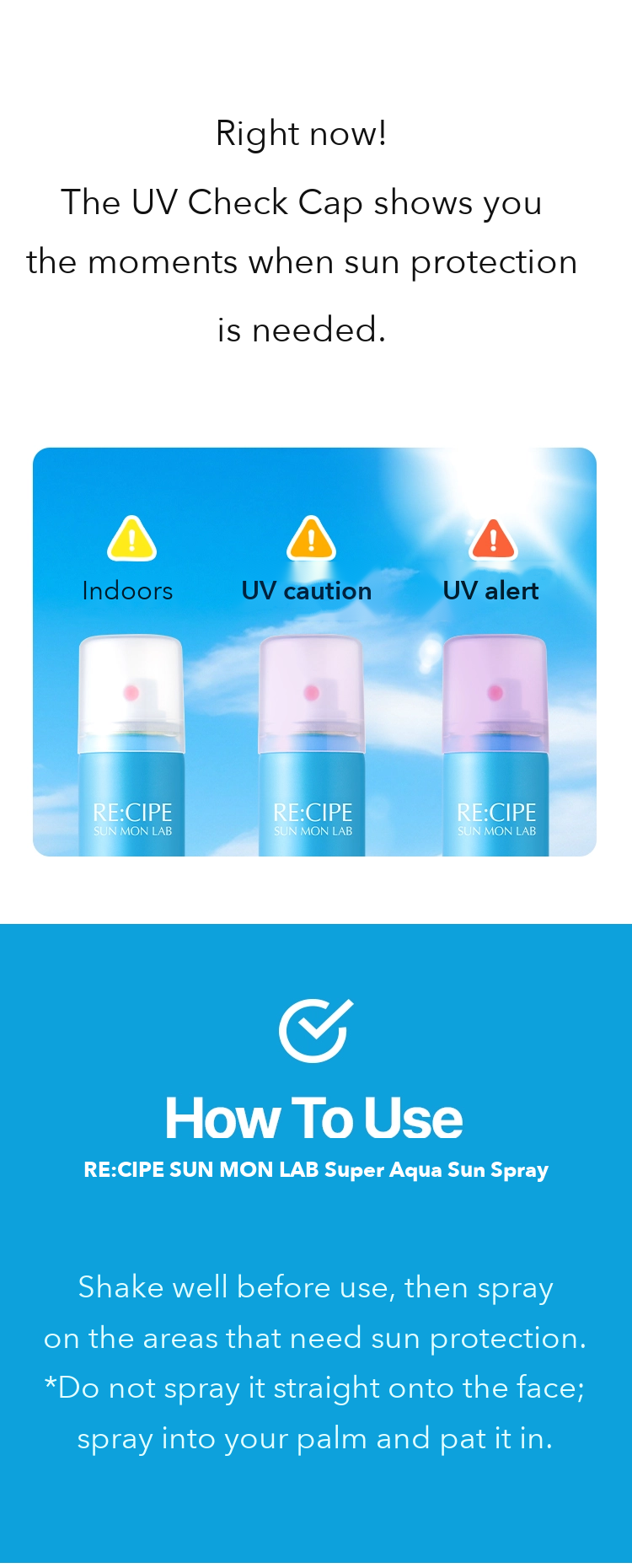 RE:CIPE SUN MON LAB Super Aqua Sun Spray detail 06