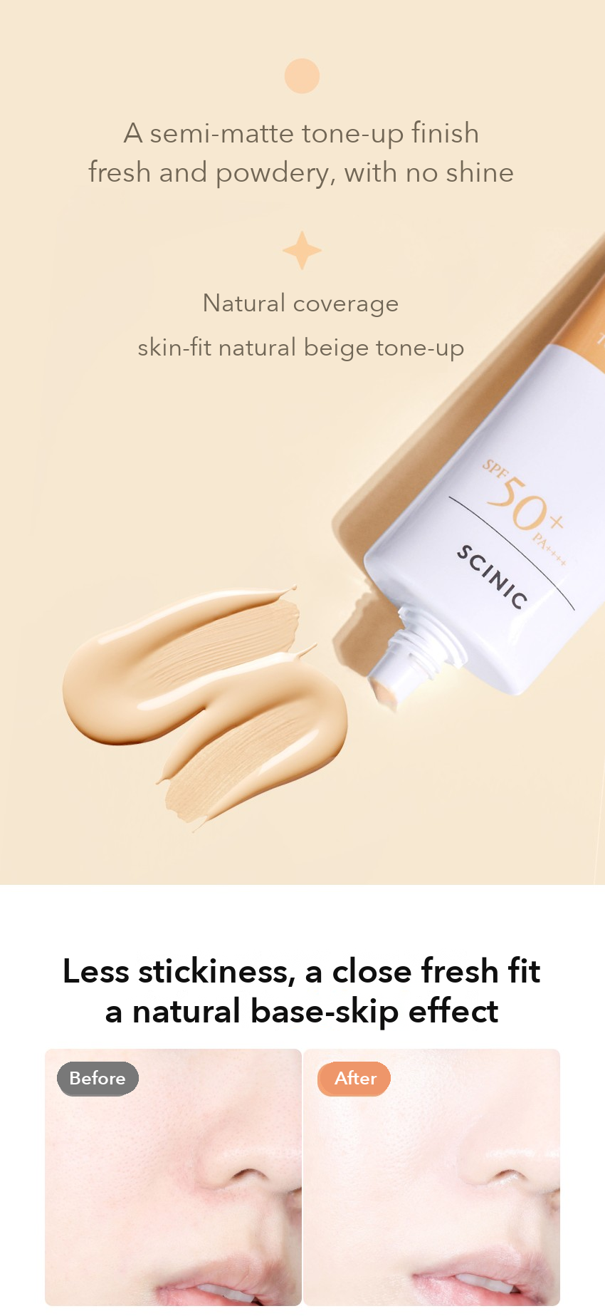 SCINIC Enjoy Base Skip Powdery Tone-up Sun Cream 60g detail 04