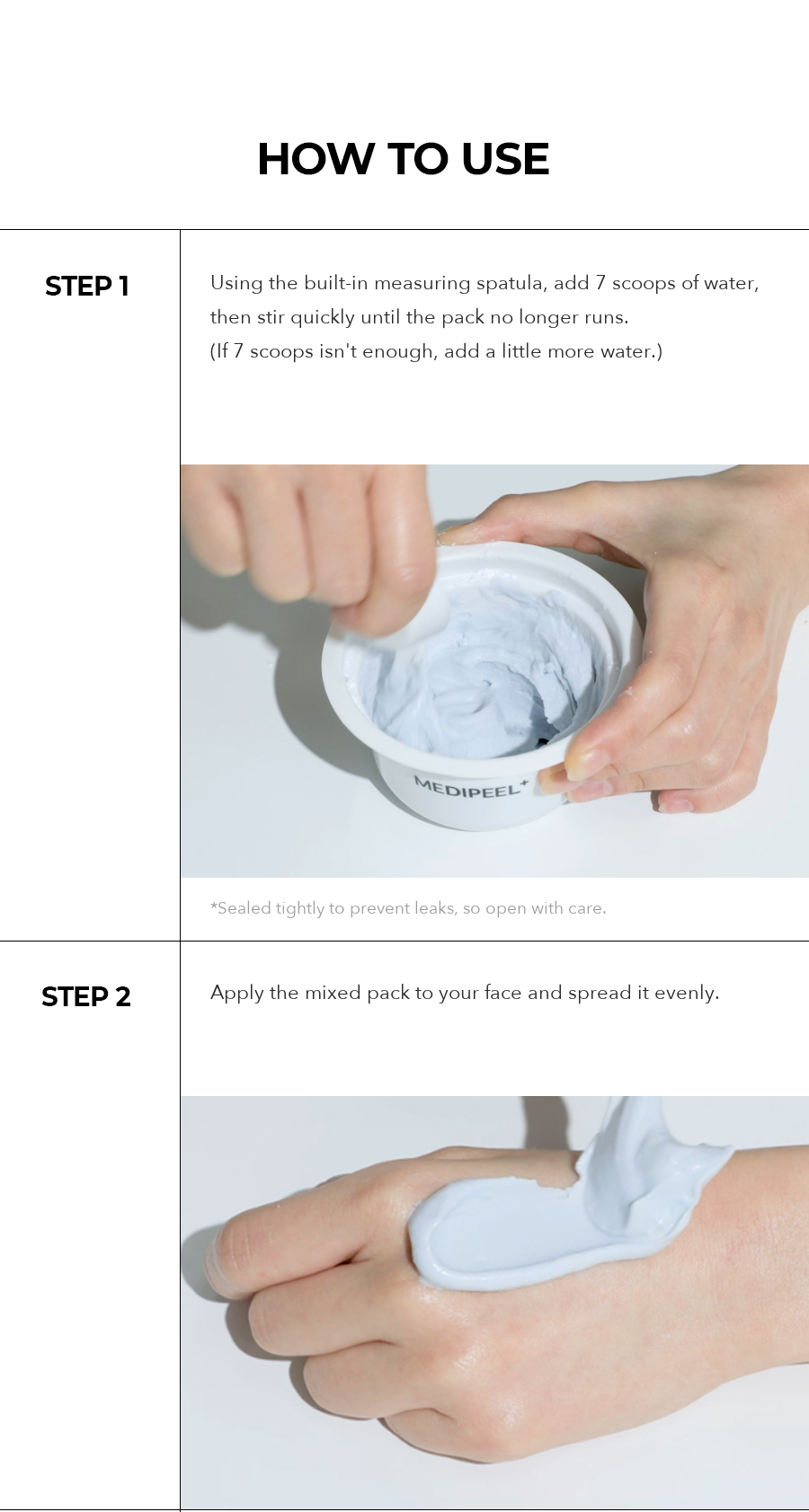 MEDIPEEL Mooltox Glow Moisturizing Modeling Pack detail 05