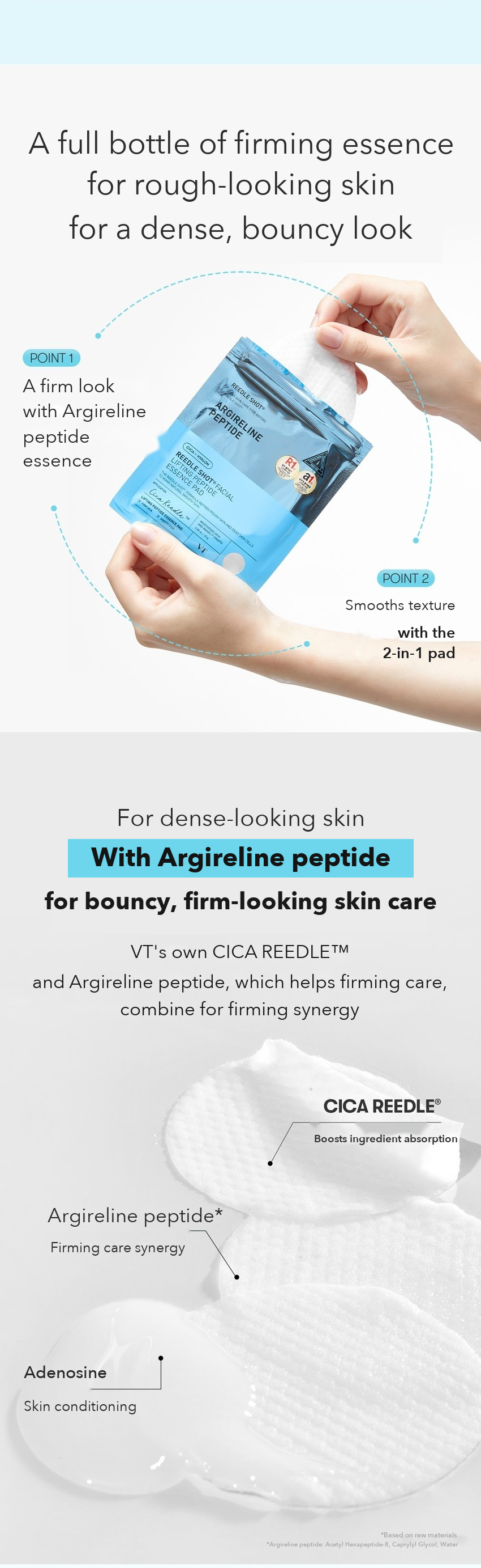 VT Reedle Shot Facial Lifting Peptide Essence Pad 8 Pads detail 02
