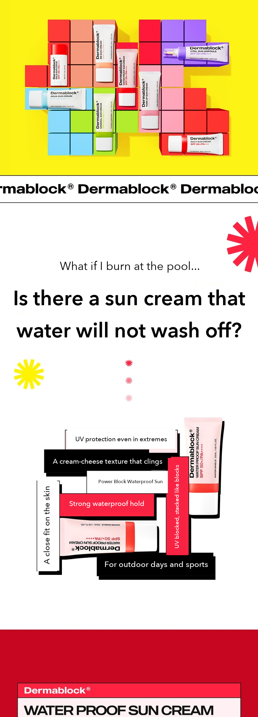 DERMABLOCK Waterproof Sun Cream 35ml detail 01