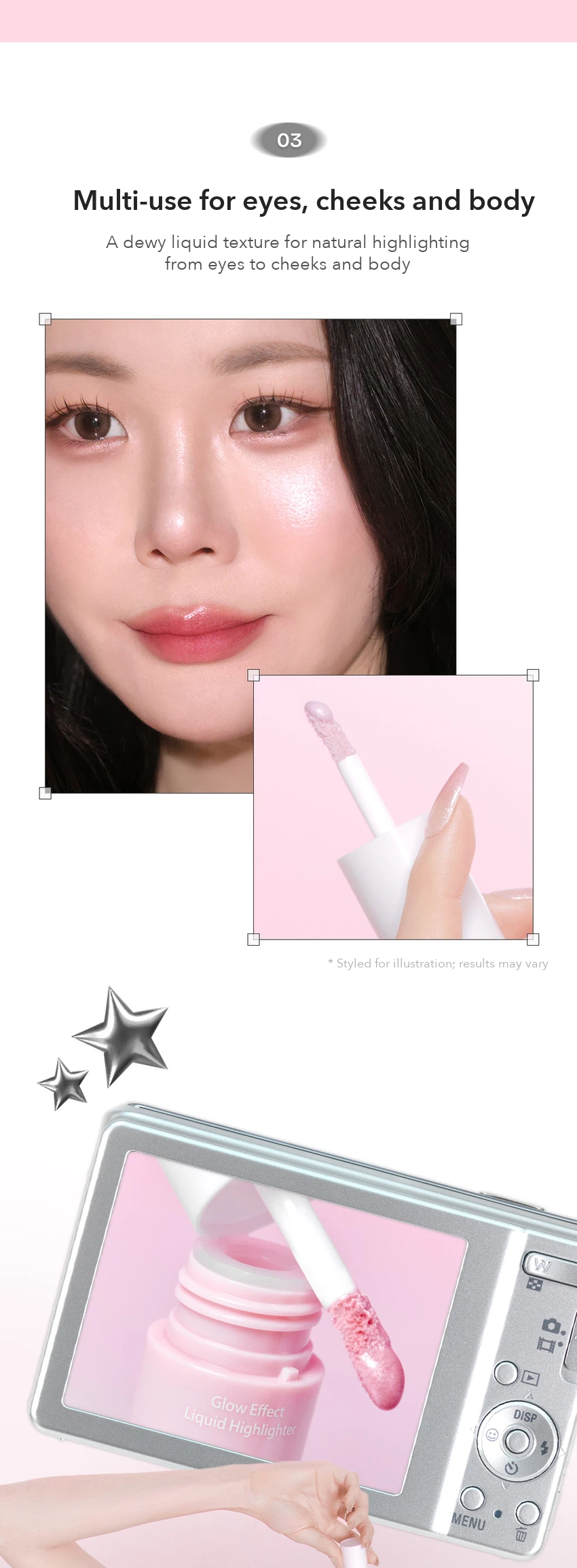 MILKTOUCH Dear Thing Glow Effect Liquid Highlighter detail 04