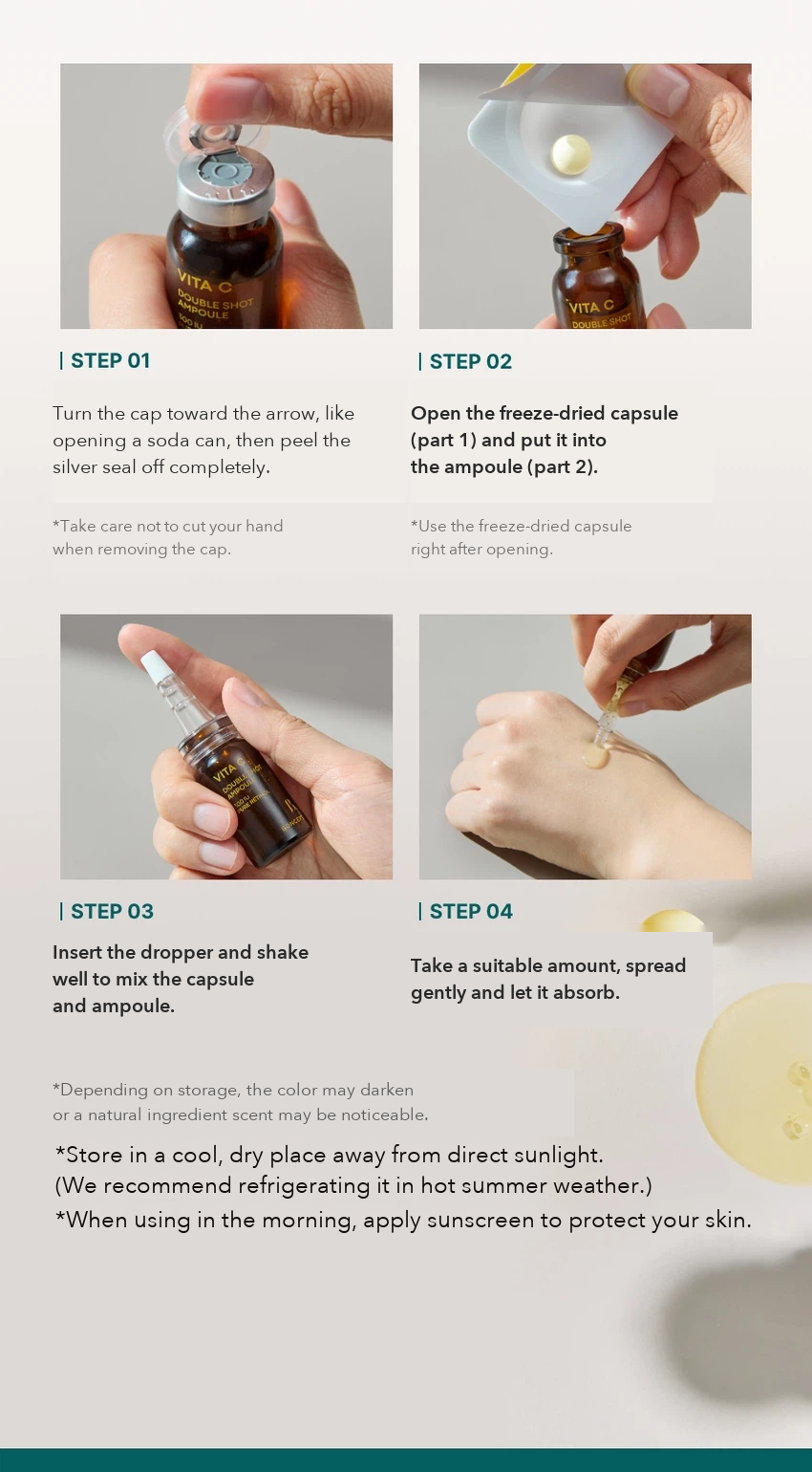 BONCEPT Vita C Freeze-Dried Double Shot Ampoule Kit detail 10