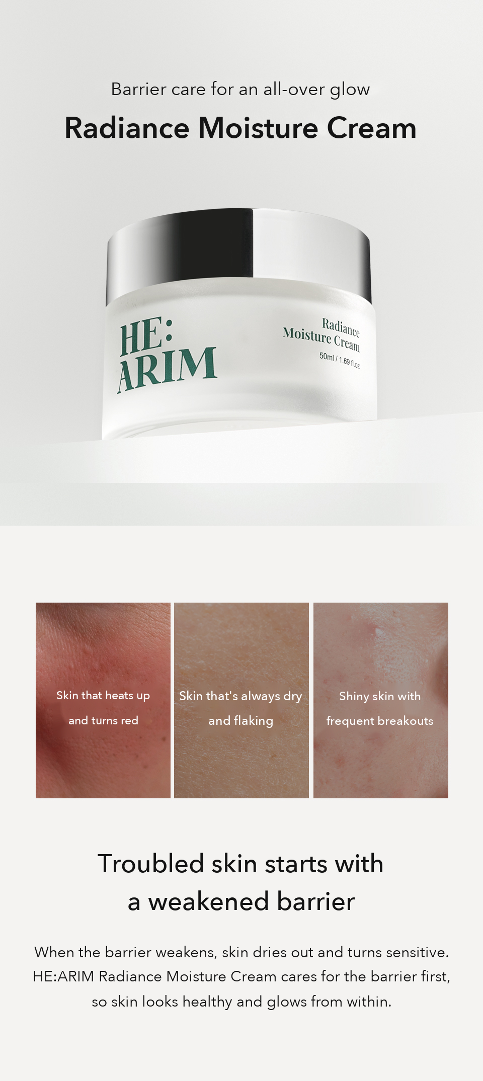 HE:ARIM Radiance Moisture Cream detail 03