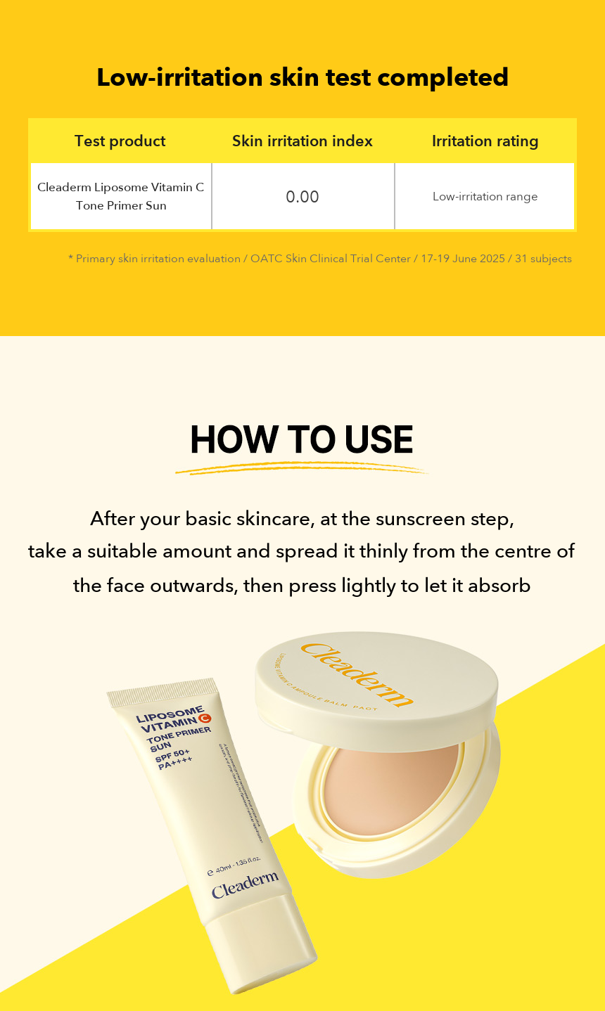 Cleaderm Tone Primer Sun detail 08