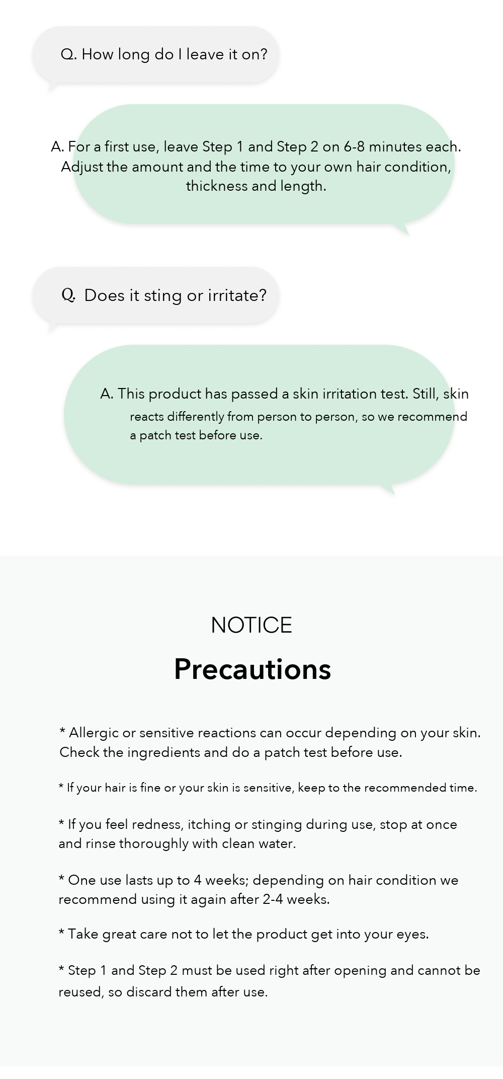 Entropy Self Eyebrow Perm Kit FAQ and precautions