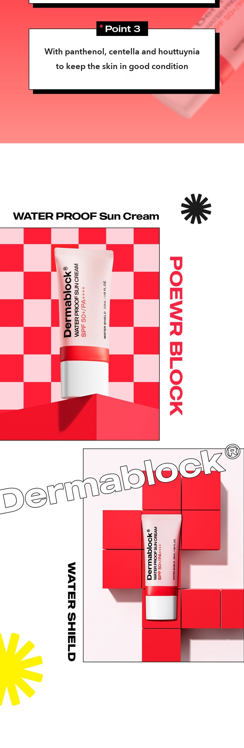 DERMABLOCK Waterproof Sun Cream 35ml detail 03