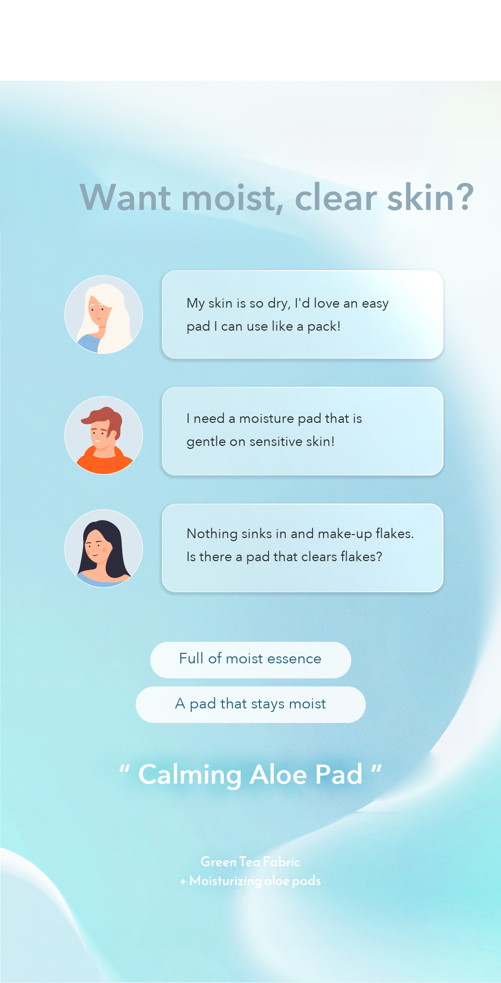 Kim Jeong Moon Aloe Cure Alpha Calming Aloe Pad 4 Pads detail 03