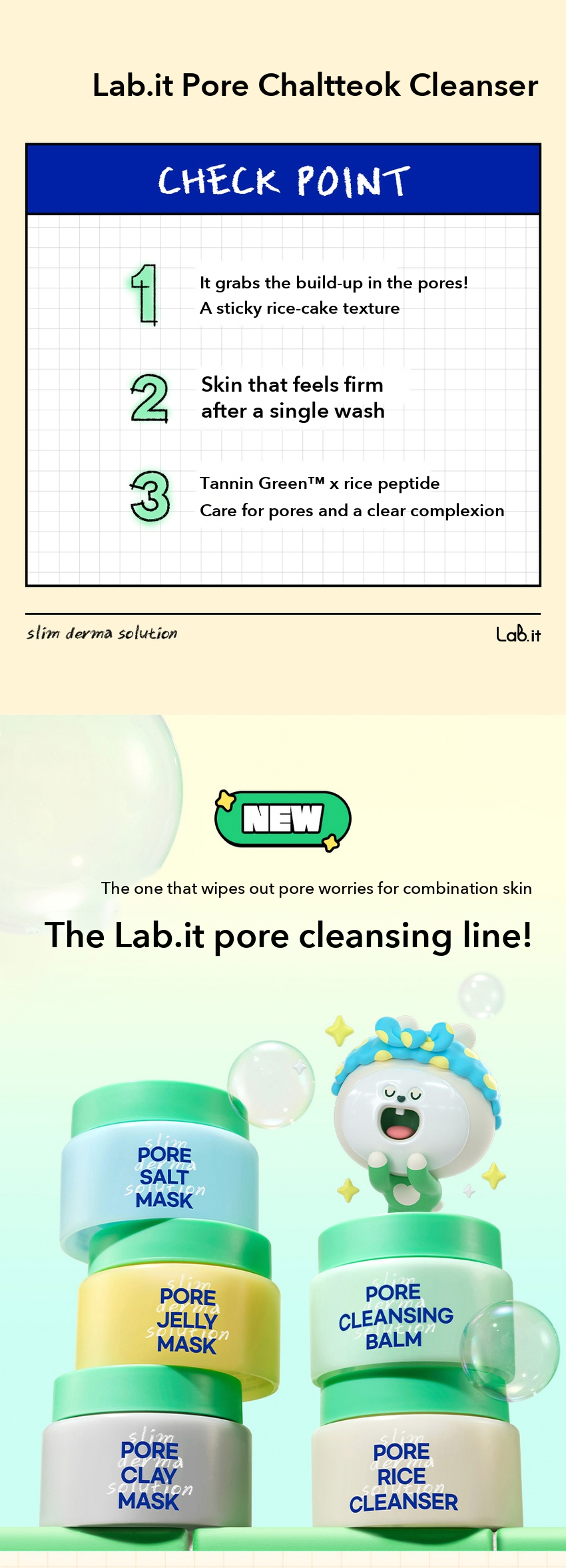 Lab.it Pore Chaltteok Cleanser detail 2