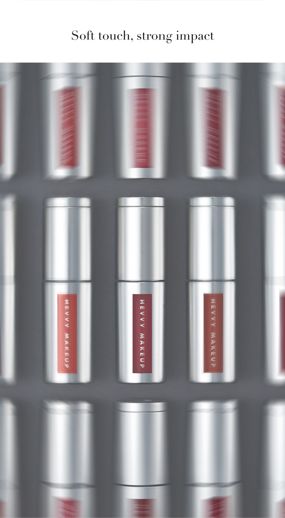 HEVVY MAKEUP Blurring Slip Fit Lip & Cheek detail 25