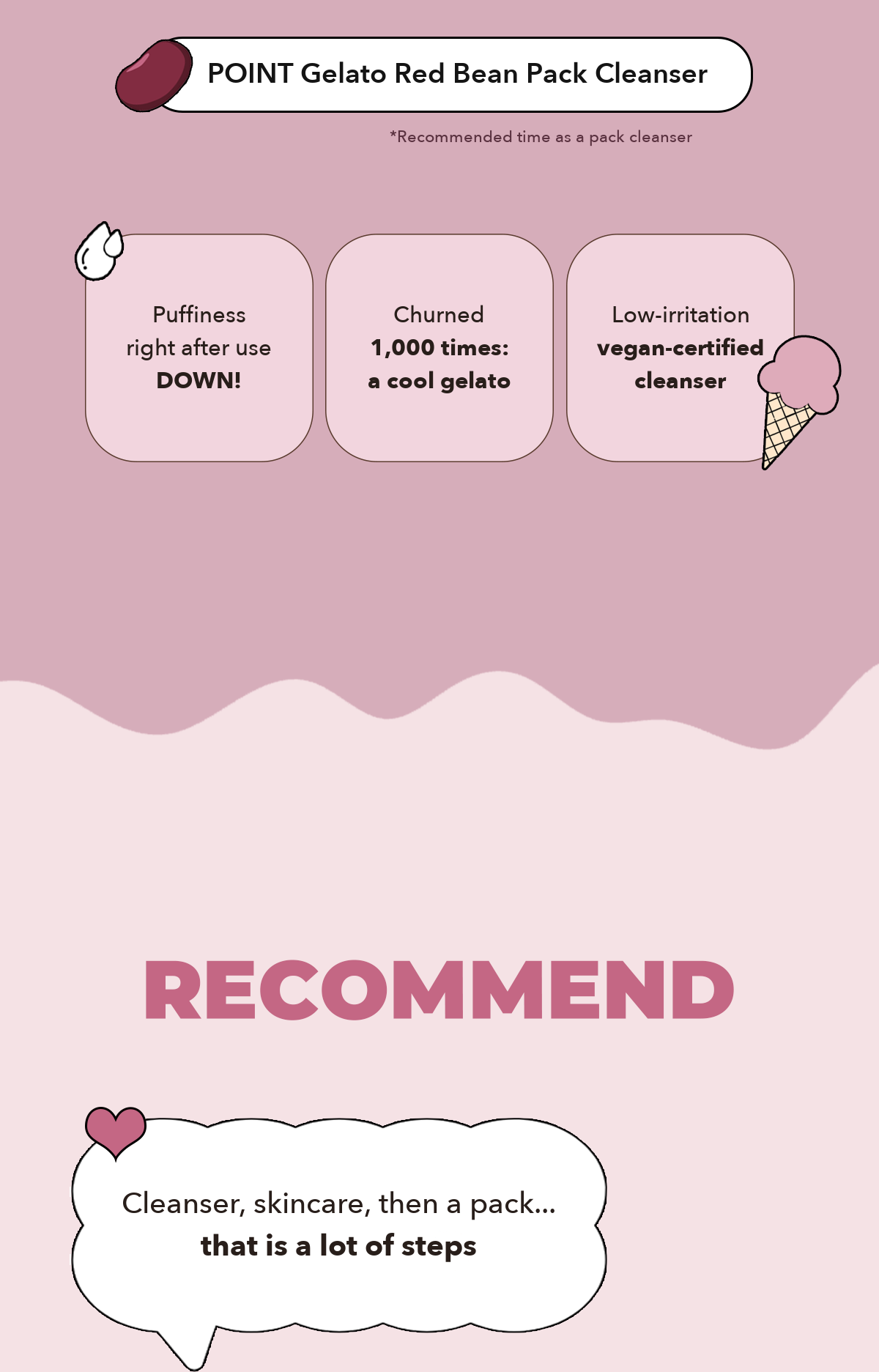 POINT Gelato Red Bean Pack Cleanser detail 03