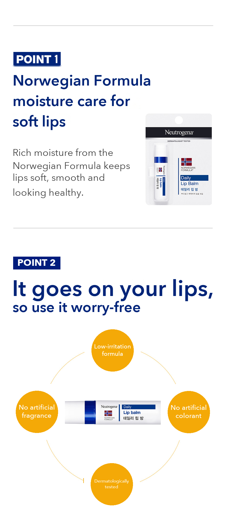 Neutrogena Lip Moisture Daily Lip Balm detail 02