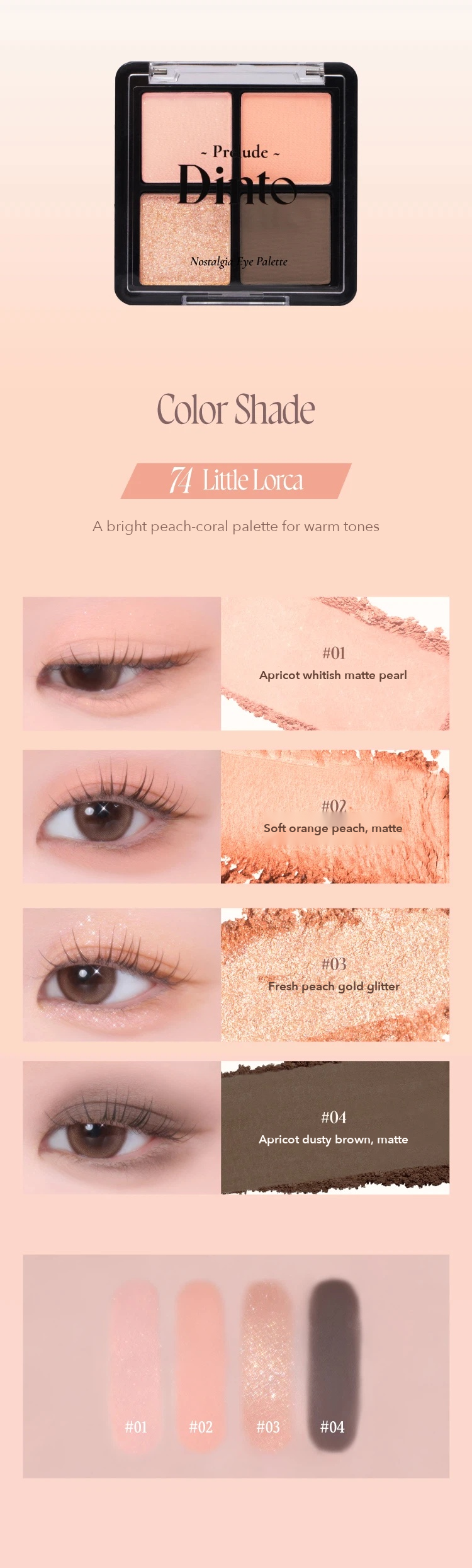 Prelude Dinto Nostalgia Eye Palette 4g detail 07
