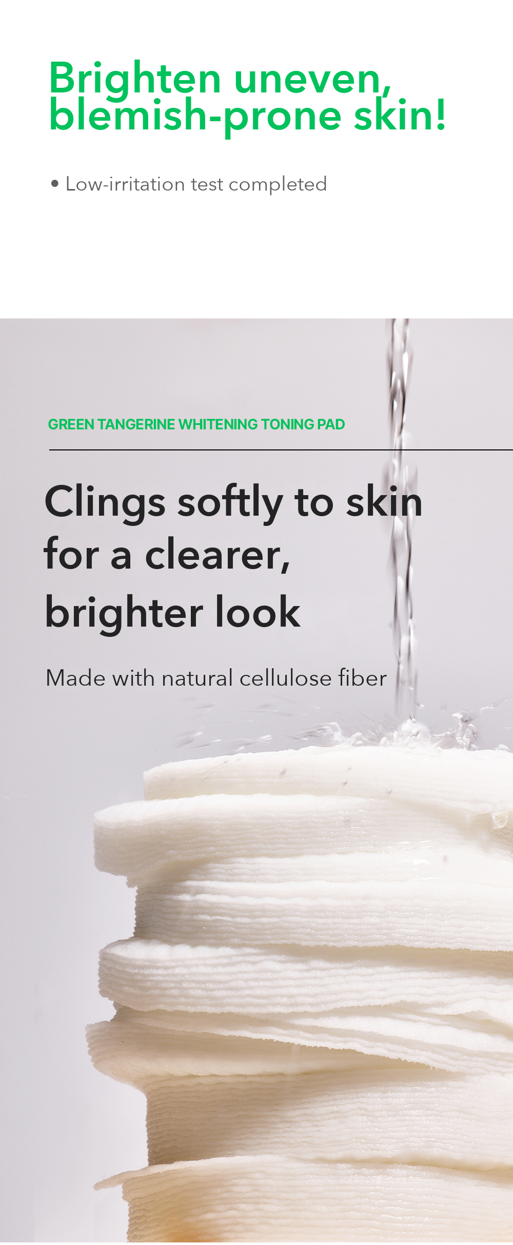 SOMISOME Green Tangerine Toning Pad 50 Pads 130g detail 04