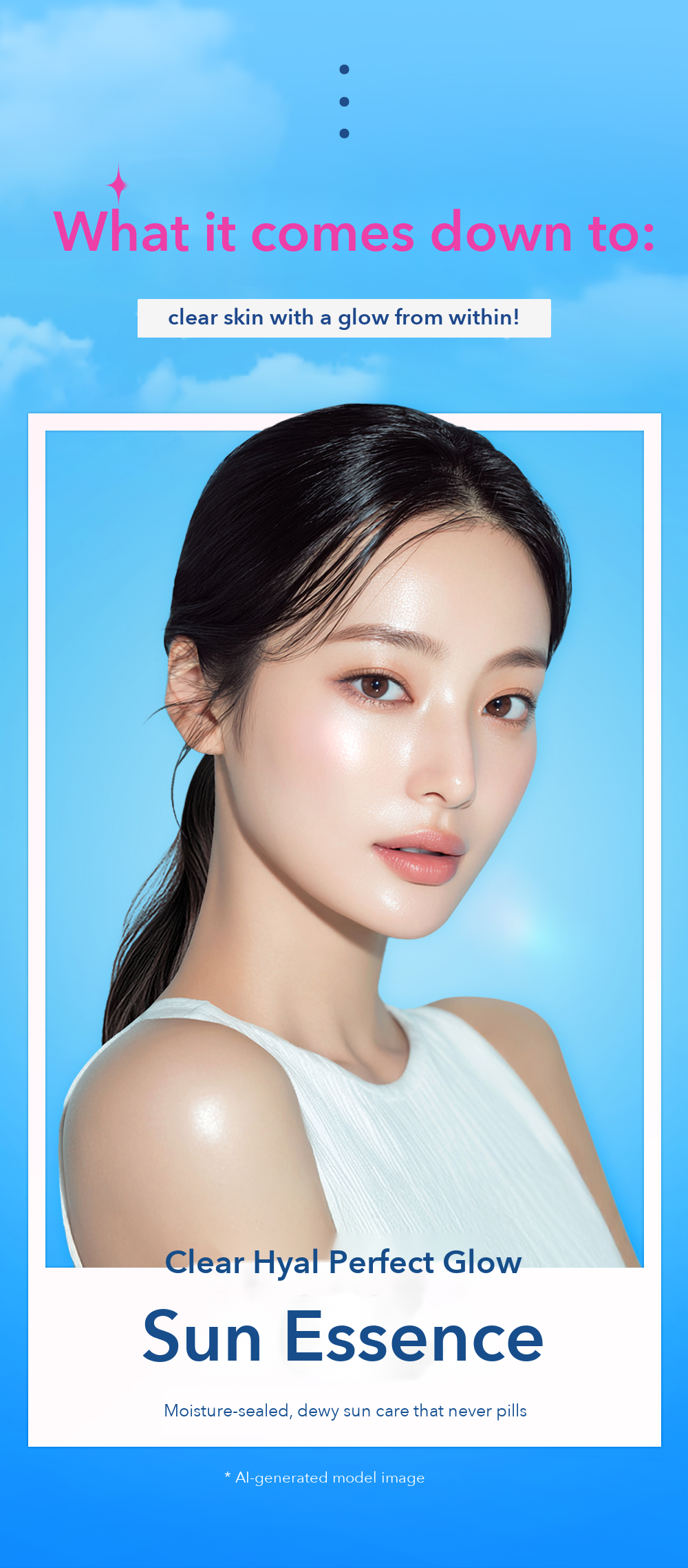 THE LAB by BLANC DOUX Clear Hyal Perfect Glow Sun Essence detail 02