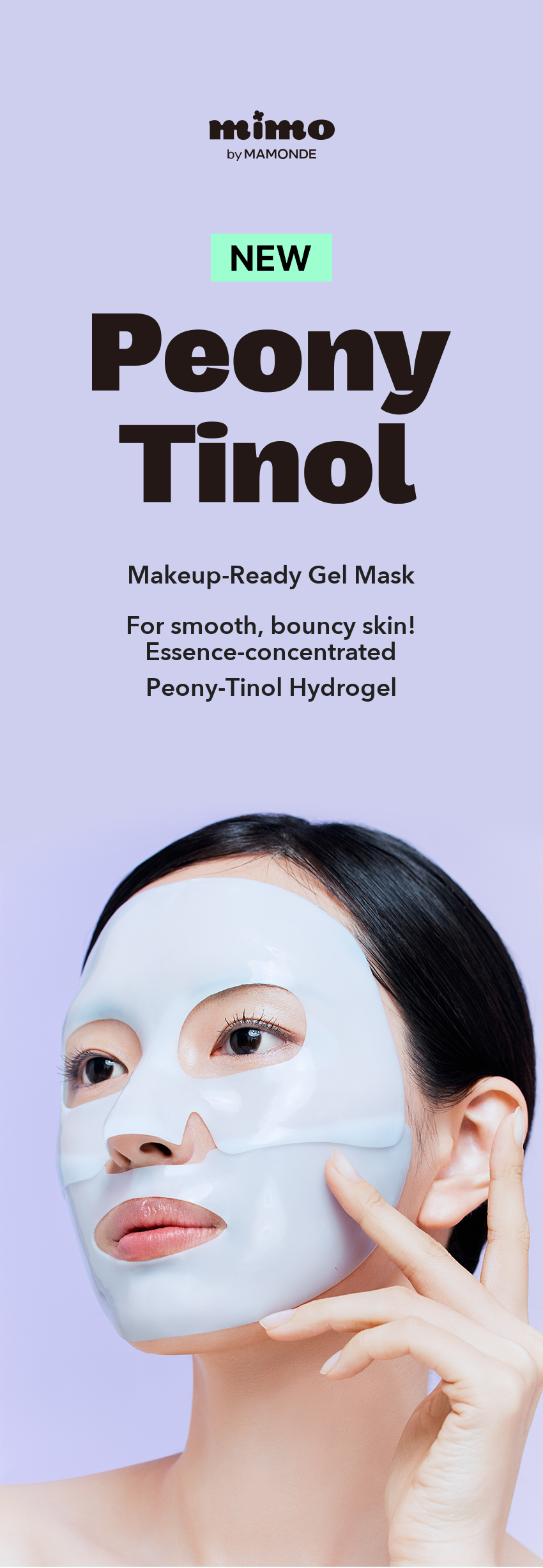 MIMO by MAMONDE Peony-Tinol Hydrogel Mask detail 01