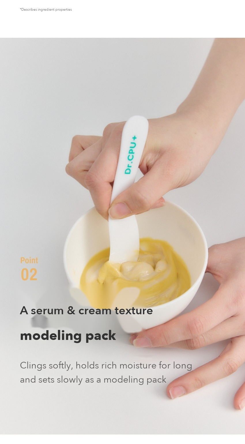 Dr.CPU+ Vitality Glow Cream Modeling Mask detail 3