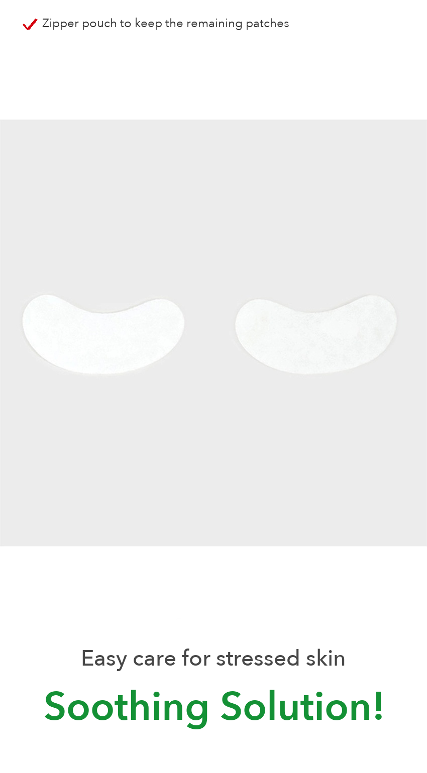 DAISO Cica Eye Patch 30 Sheets detail 02