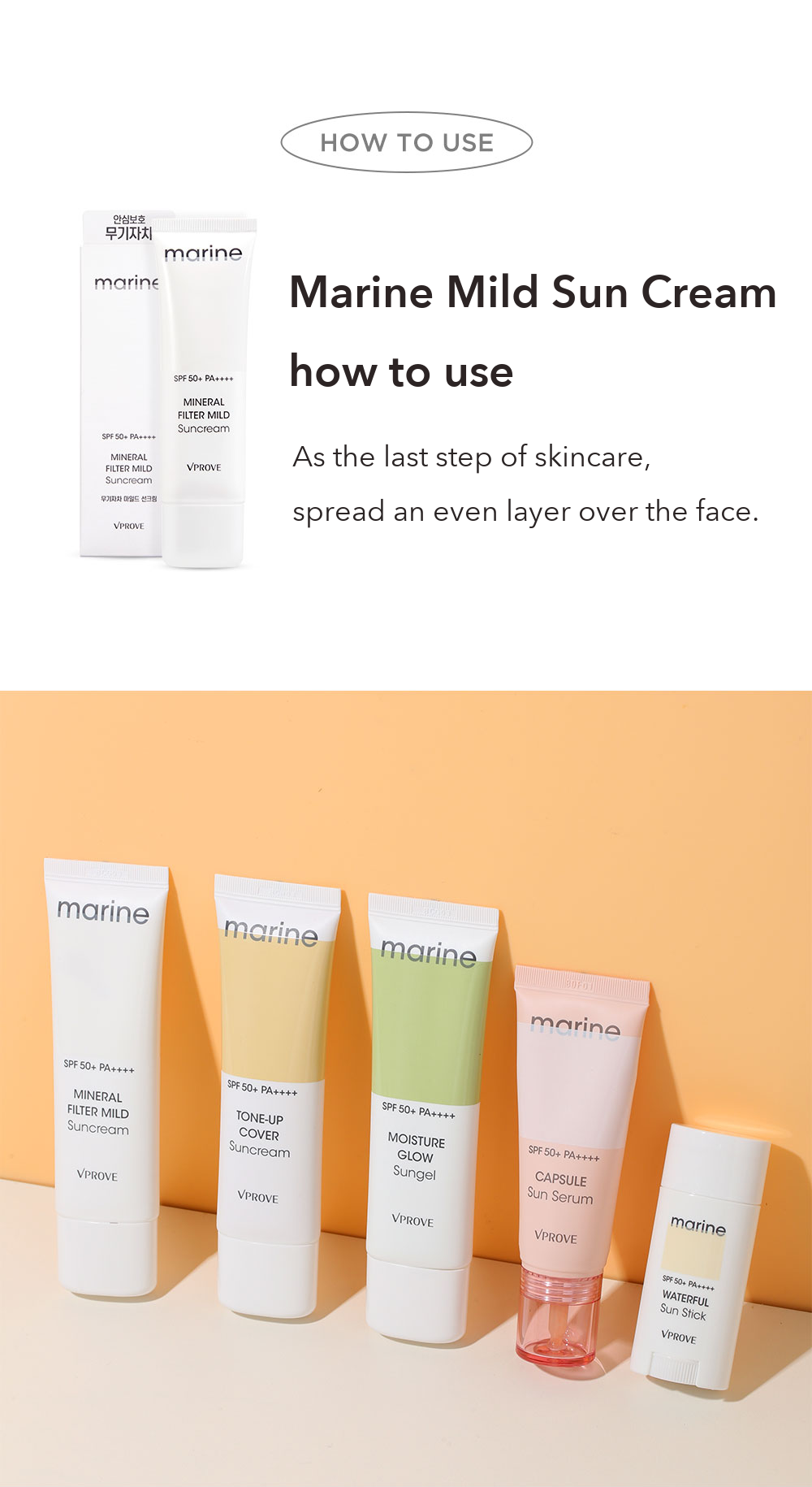 VPROVE Marine Mineral Mild Sun Cream detail 10
