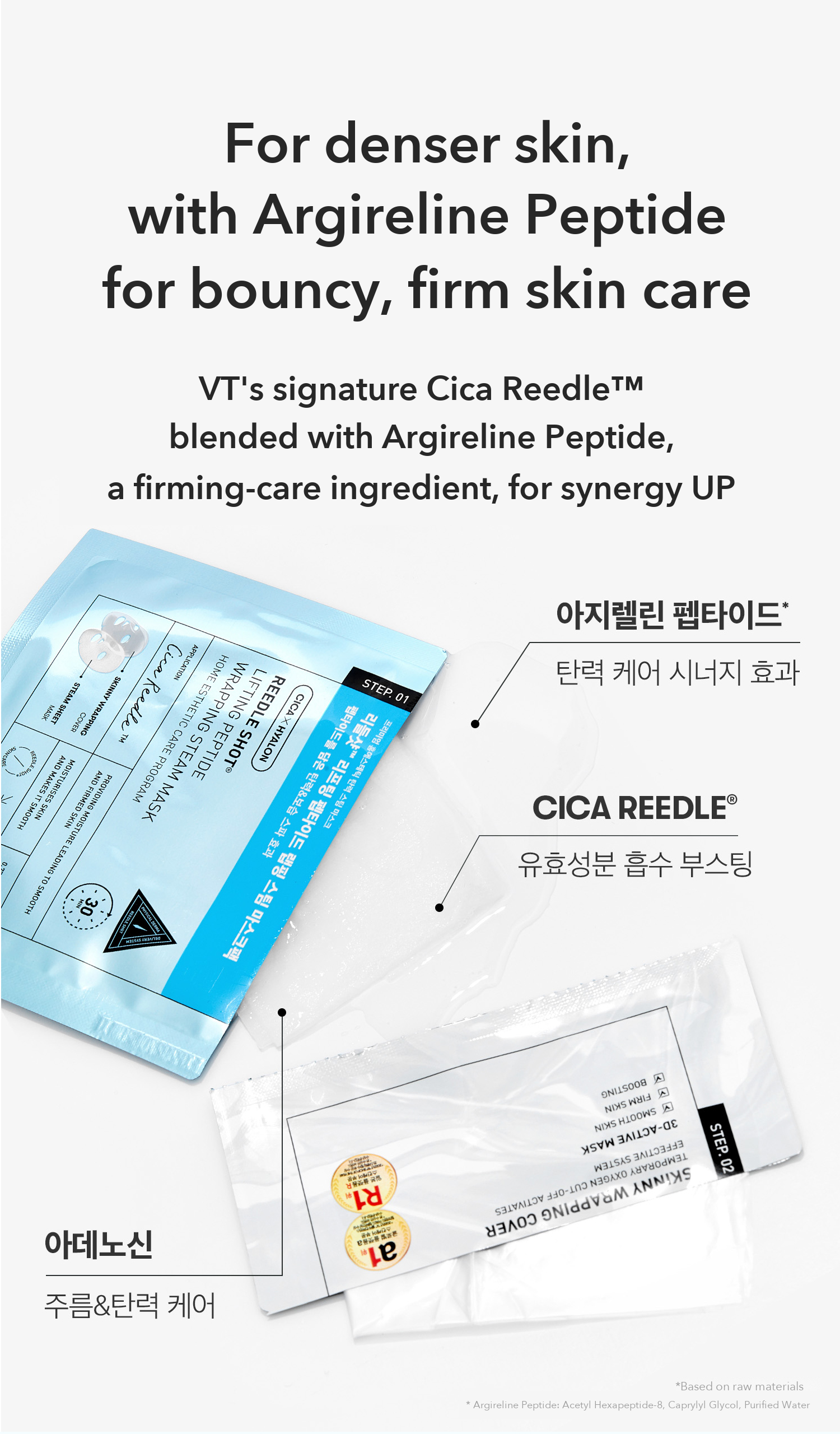 VT Reedle Shot Lifting Peptide Wrapping Steam Mask 22g detail 07