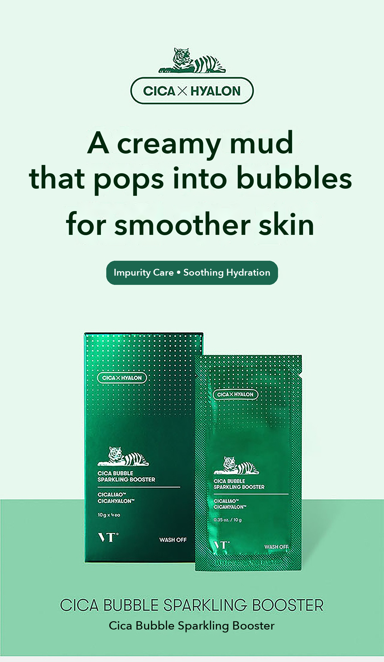 VT Cica Bubble Sparkling Booster 10g x 4 detail 01