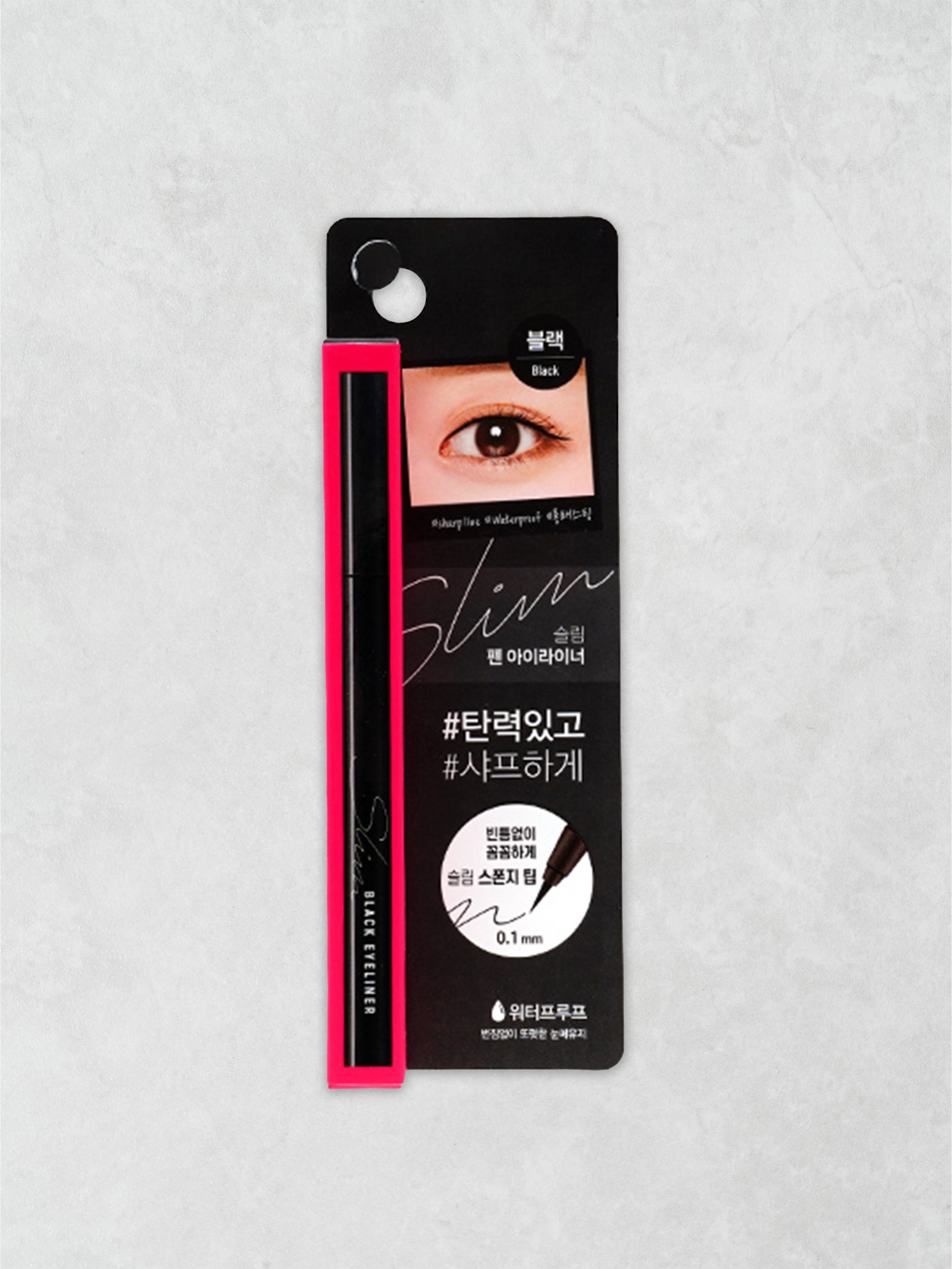 DAISO Felt Long Slim Liner Black